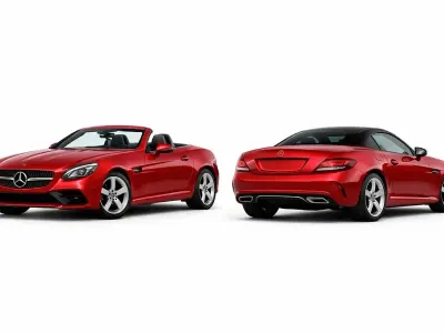 Używany Mercedes SLC300 245 KM (180 kW) 2017 Czerwony Kabriolet