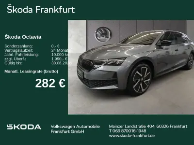 Ny Skoda Octavia SportLine 150 HK (110 kW) 2025 Hvid Stationcar