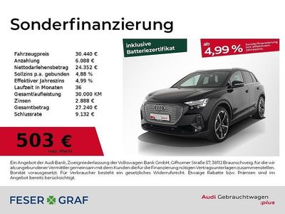 Gebraucht Audi Q4 e-tron Comfort 150 kW (204 PS) 2022 Mythosschwarz metallic SUV
