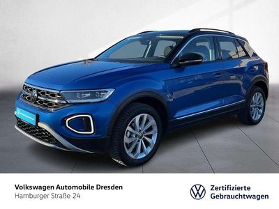 Gebraucht VW T-Roc Style 150 PS (110 kW) 2025 Ravennablau metallic/schwarz SUV