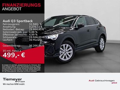 Gebraucht Audi Q3 Sportback Sport 150 PS (110 kW) 2022 Schwarz SUV
