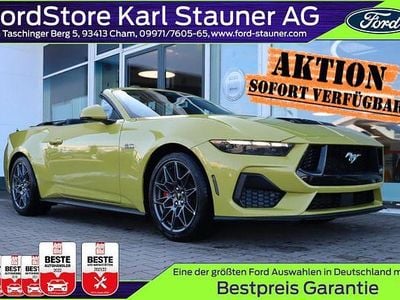Neu Ford Mustang GT Convertible 446 PS (328 kW) 2026 Intense lime yellow metallic Cabrio
