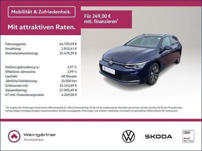 Gebraucht VW Golf VIII Move 131 PS (96 kW) 2023 Blau Kombi