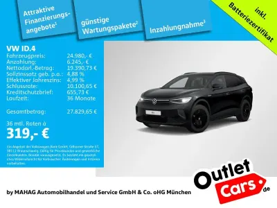 Brugt VW ID.4 Pro Performance 150 kW (204 HK) 2023 Sort SUV