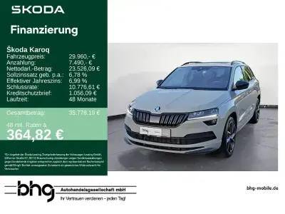 Gebraucht Skoda Karoq SportLine 190 PS (139 kW) 2022 Grau SUV