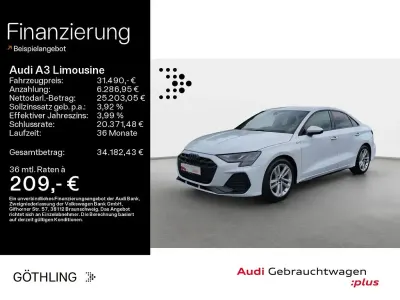 Gebraucht Audi A3 S-Line 150 PS (110 kW) 2025 Gletscherweiß metallic Limousine