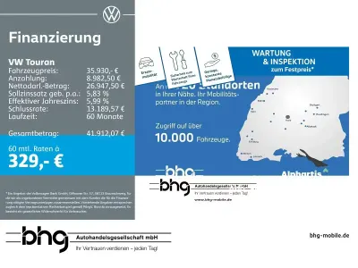 Gebraucht VW Touran Highline 150 PS (110 kW) 2025 Blau Van / Kleinbus
