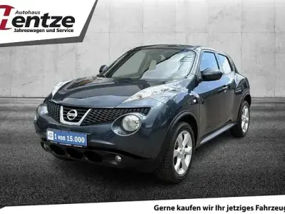 Gebraucht Nissan Juke Acenta 117 PS (86 kW) 2010 Haptic blue (m) (metallic) SUV