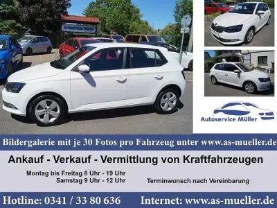 Używany Skoda Fabia 110 KM (80 kW) 2018 Biały Sedan/Limuzyna