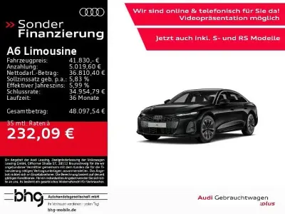 Gebraucht Audi A6 Sport 204 PS (150 kW) 2026 Schwarz Limousine