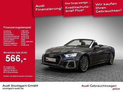 Grau Gebraucht 2022 Audi A5 Cabriolet S-Line Cabrio | 43.360 € (Teuer)