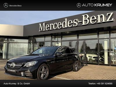 Schwarz Gebraucht 2020 Mercedes C200 AMG line Kombi | 29.400 € (Etwas zu teuer)