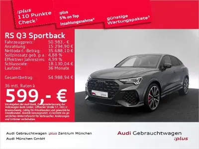 Używany Audi RS Q3 Sportback Ambiente 400 KM (294 kW) 2022 Szary SUV