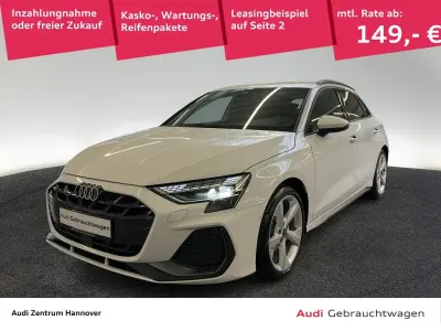 Gebraucht Audi A3 S-Line 150 PS (110 kW) 2024 Gletscherweiß metallic Limousine