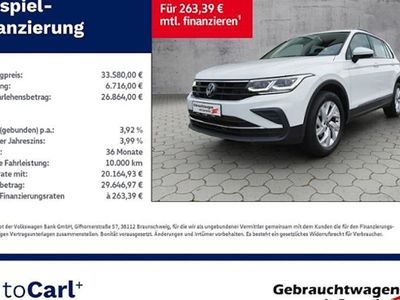 Pure white Gebraucht 2023 VW Tiguan Life SUV | 33.580 € (Guter Preis)