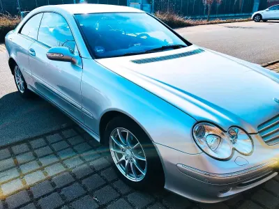 Brugt Mercedes CLK240 170 HK (125 kW) 2003 Sølv Coupe