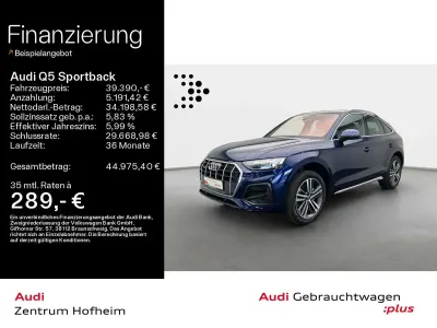 Gebraucht Audi Q5 S-Line 204 PS (150 kW) 2023 Navarrablau metallic SUV