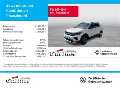 Gebraucht VW T-Cross Goal 116 PS (85 kW) 2024 Pure white SUV