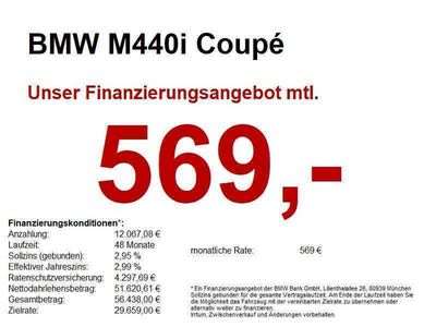 gebraucht BMW M440 i Coupé LASER HUD H&K 360° MEMORY INNOVATION