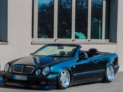 Brugt Mercedes CLK200 AMG 136 HK (100 kW) 1999 Blå Cabriolet