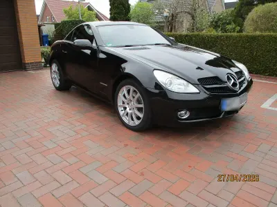 Usata Mercedes SLK200 184 CV (135 kW) 2008 Nero Cabrio