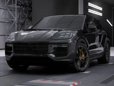 Neu Porsche Cayenne Turbo E-Hybrid Coupe 740 PS (544 kW) 2026 Chromitschwarzmetallic Coupé
