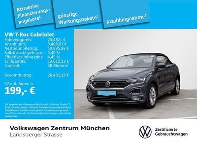Gebraucht VW T-Roc Cabriolet R-line 150 PS (110 kW) 2021 Grau Cabrio