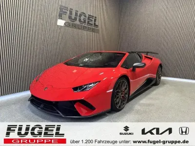 Brugt Lamborghini Huracán 639 HK (469 kW) 2018 Rød Cabriolet