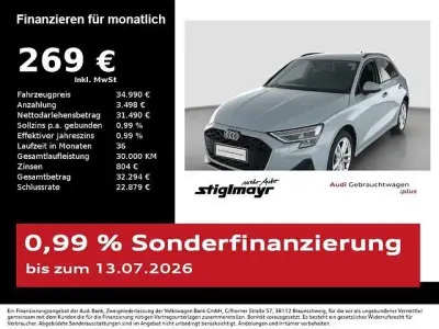 Używany Audi A3 Ambiente 150 KM (110 kW) 2025 Szary Sedan/Limuzyna