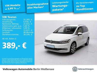 Pure white Gebraucht 2023 VW Touran Highline Van / Kleinbus | 35.975 € (Etwas zu teuer)