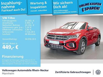 Gebraucht VW T-Roc Cabriolet R-line 150 PS (110 kW) 2022 Rot Cabrio