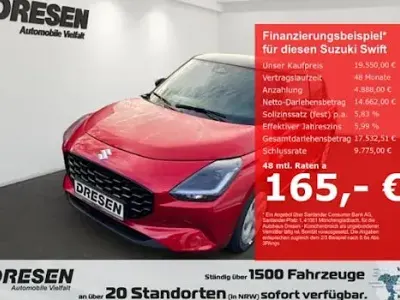 Neu Suzuki Swift Comfort 81 PS (59 kW) 2026 Rot Kleinwagen