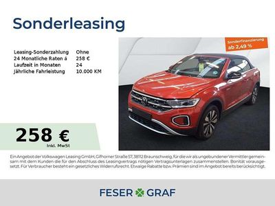 Gebraucht VW T-Roc Cabriolet Goal 116 PS (85 kW) 2025 Kings red metallic schwarz Cabrio
