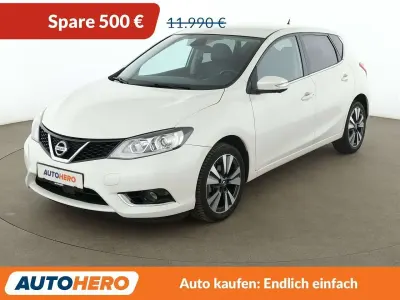 Gebraucht Nissan Pulsar Tekna 116 PS (85 kW) 2015 Weiß Kleinwagen