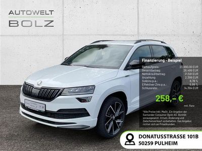 Gebraucht Skoda Karoq SportLine 150 PS (110 kW) 2021 Weiss SUV