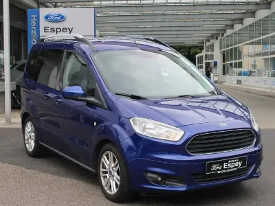 Gebraucht Ford Tourneo Courier Titanium 101 PS (74 kW) 2017 Blau Van / Kleinbus