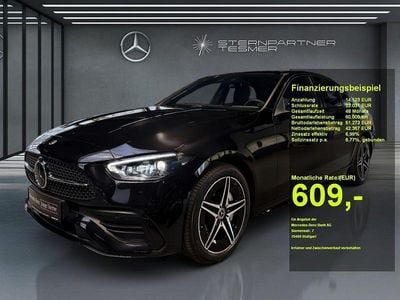 Schwarz Gebraucht 2025 Mercedes C300e AMG Limousine | 55.750 €