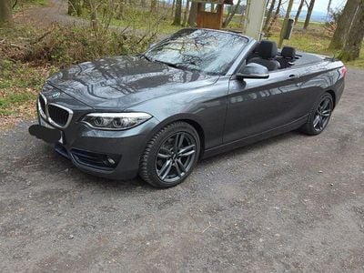 Usata BMW 218 Sport Line 150 CV (110 kW) 2019 Grigio Cabrio