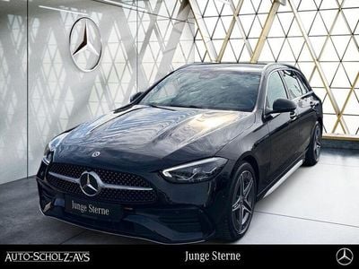 Gebraucht Mercedes C220 AMG 200 PS (147 kW) 2024 Unilack schwarz uni Kombi