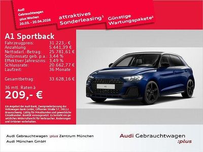 Gebraucht Audi A1 Sportback Advanced 150 PS (110 kW) 2025 Blau Kleinwagen