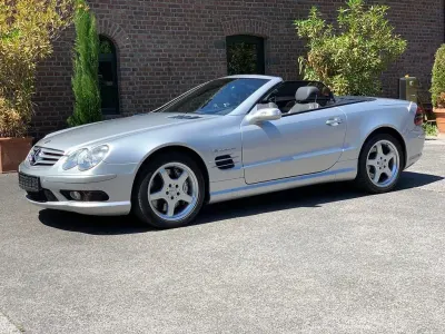 Gebraucht Mercedes SL55 AMG AMG 500 PS (367 kW) 2003 Brillantsilbermetallic Cabrio