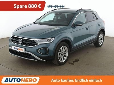 Usado VW T-Roc Life 150 HP (110 kW) 2022 Azul SUV