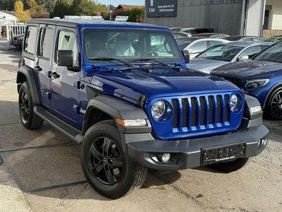 Gebraucht Jeep Wrangler Unlimited Sport 200 PS (147 kW) 2021 Blau SUV