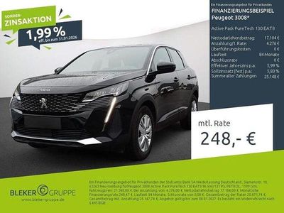 Schwarz Gebraucht 2023 Peugeot 3008 Active SUV | 21.380 € (Guter Preis)