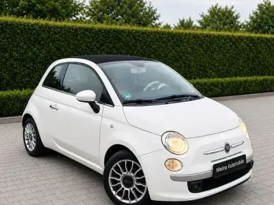 Używany Fiat 500C Lounge 69 KM (50 kW) 2009 Biały Kabriolet