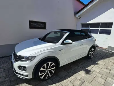 Gebraucht VW T-Roc Cabriolet R-line 150 PS (110 kW) 2020 Weiß Cabrio
