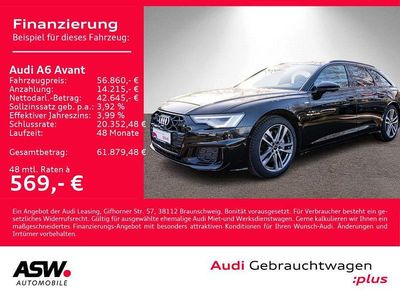 Gebraucht Audi A6 S-Line 286 PS (210 kW) 2025 Mythosschwarz metallic Kombi