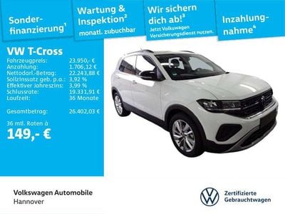 Pure white Neu 2025 VW T-Cross Goal SUV | 23.950 € (Guter Preis)