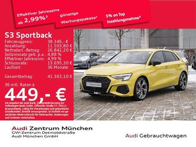Gelb Gebraucht 2024 Audi S3 Sport Limousine | 38.346 € (Superpreis)