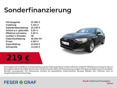 Gebraucht Audi A3 Ambiente 116 PS (85 kW) 2024 Brillantschwarz Limousine